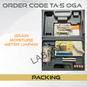 Grain Moisture Meter TA-5, OGA Japan for paddy, brown rice, polished rice, barley, wheat, naked barley